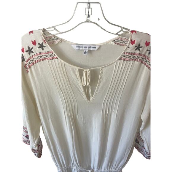 Cupcakes and Cashmere Boho Style Mini Dress Sz S - Picture 3 of 8